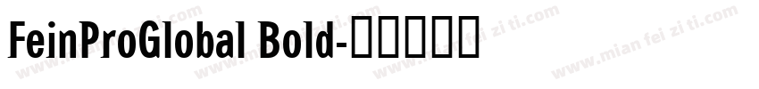 FeinProGlobal Bold字体转换